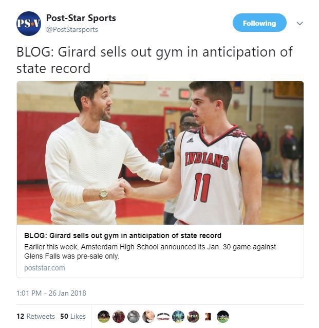 10. Girard sells out gym in anticipation of breaking state record